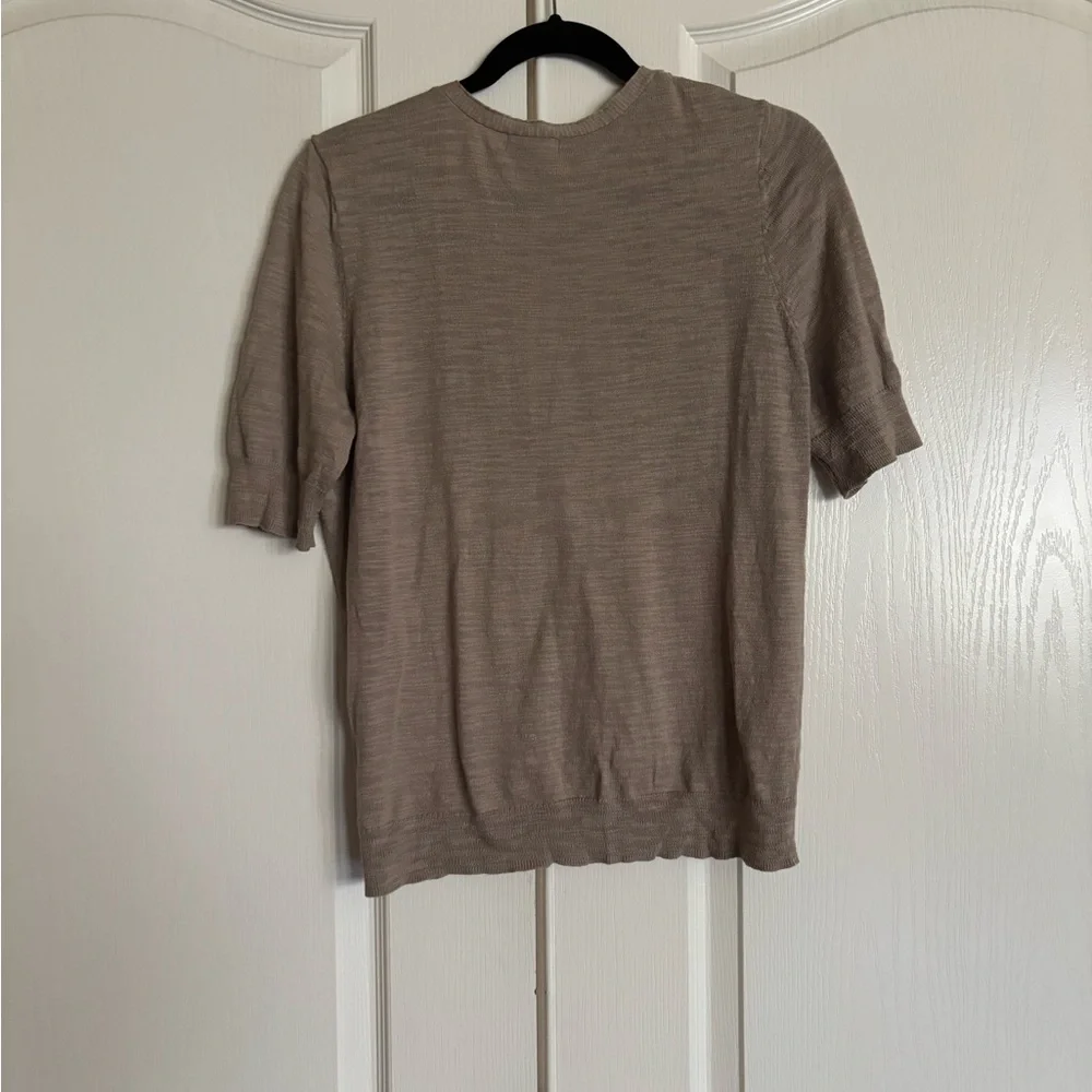 Caslon cotton short sleeve cardigan size large - Picture 7 of 7